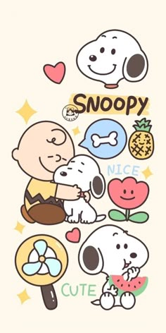 snoopy and his friends sticker sheet