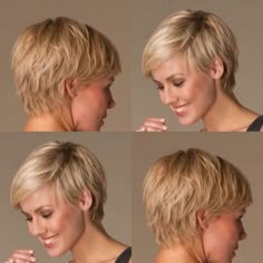 Short Haircut Styles, Short Hair Pixie Cuts, Hair Girls, Dekor Diy, Short Choppy Hair, Short Hair Over 60, Short Hair Styles For Round Faces