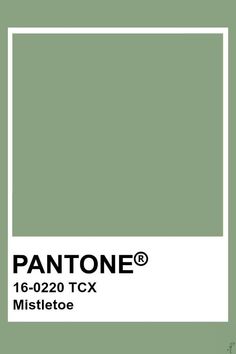 the pantone color is green with white trim