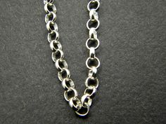 "Sterling silver rolo chain, unisex heavy link chain, silver belcher chain necklace, 16\" long, finished chain 925, bright 3. 5mm Rolo chain in sterling silver for pendants. It is unisex chain in 45 cm -18\" inches. Bright polished . Round links combined to form the chain. It is 3.3 mm each link and quite heavy so it will last for long time. the chain is 6.4 grams It is finished with lobster clasp f you need a different length please send me a message. If you like to have the same chain oxidized Silver Rolo Chain Necklace With Oval Links, Silver Rolo Chain Necklace, Belcher Chain, Chain Silver, Rolo Chain, Rustic Style, Link Chain, Lobster Clasp, Silver Chain