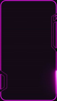 a purple neon frame on a black background