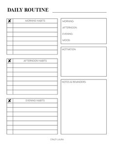 #Daily_Routine_Blank_Template #Free_Routine_Printables #Routine_Template_Free_Printable #Daily_Routine_Printable_Free Daily Routine Blank Template, Routine Template Free Printable, Daily Routine Printable Free, Routine Planner Free Printables, Daily Routine Planner Free Printable, Daily Planner Printables Free Pdf, Weekly Routine Template, Daily Tracker Printable