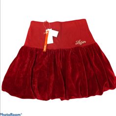 Knit Stretch Skirt Top With Puffy Balloon Style Hem. Size 14a 164 Cm Deep Red Smoke Free Home See Pics For Better Details White Jean Skirt, Blue Pleated Skirt, Black Sequin Skirt, Toddler Skirt, Girl Tutu Skirt, White Ripped Jeans, Camo Skirt, Bow Skirt, Tan Skirt