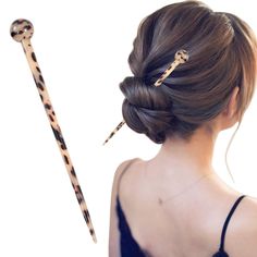 PRICES MAY VARY. 【7.3Inch Long Hair Sticks】: Unique design holds the hair firmly, classic style, the Hair Styling sticks are the perfect choice for an elegant look 【Material】: The Chignon Stick is made of quality cellulose acetate material with a good gloss surface; these are thicker hair sticks that do not make them easy to break. Use these hair sticks at various parties to make you look more charming 【Non-slip】: The unique spherical design allows the hair stick to stay on the bun and will not Parisian Glamour, Thick Long Hair, Celtic Hair, Amazon Hair, Sophisticated Hairstyles, Hairstyles Straight, U Shaped Hair, Stunning Hairstyles, French Elegance