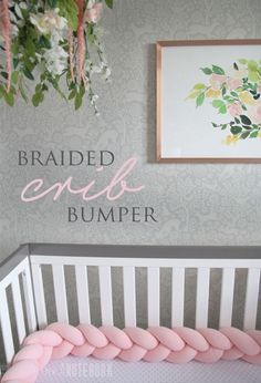 diy crib bumper easy Fun Nursery, Baby Sleep Problems, Crib Bumper, Baby Room Ideas, Baby Rooms, Future Children, Baby Bedroom