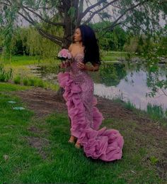 Prom Dress Inspiration Black Woman, Pink Prom Dresses Black Women, Long Party Dresses For Women, Exotic Prom Dresses, Black Grills, Prom Fits, Prom Dress 2023, Prom Dresses Black Women, Long Party Dresses