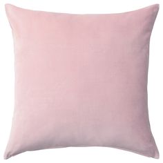 a pink pillow on a white background