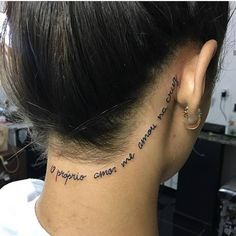 a woman with a tattoo on her neck that reads, i hope you cannot be wrong