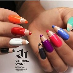 Fruit Nail Art, Crazy Nail Art, April Nails, Beauty Nails Design, Minimal Nails, Nail Art Designs Diy, Crazy Nails, Gel Nail Designs, Fire Nails