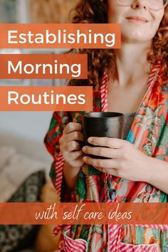 Morning routines should be all about self care ideas and exercises to energize your day. See my tips for how to create healthy morning routines on the Liz Sanders blog now. | Holistic Wellness Mental Space, Timer App, A Morning Routine, Self Care Ideas, New Habits