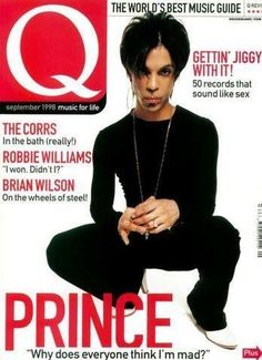 prince on the cover of q magazine