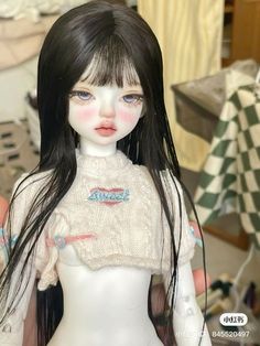 Monserrat Core, Bjd Doll Face, Y2k Makeup, Bjd Dolls Girls, Doll Eye Makeup, Dance Like This, Kawaii Doll