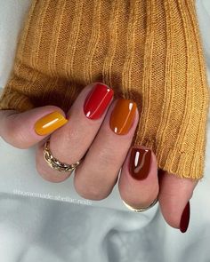 Fall Gel Nails, Nail Art For Beginners, Makijaż Smokey Eye, Cute Gel Nails, Thanksgiving Nails, Nails 2023, Fall Nail Art, Fall Nail Colors, Autumn Nails