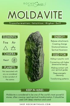 A crystal from the cosmos— Moldavite is the ultimate crystal for transformation, acceleration of personal growth, and connecting to higher realms. This rare tektite amplifies energy and clears blockages, making it perfect for manifesting BIG life changes. Experience its out-of-this-world vibes!