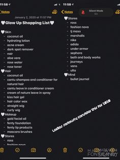 Glow Up Shopping List, Self Care Shopping List, Girl Hacks, Self Care Bullet Journal, Healthy Skin Tips, Self Confidence Tips