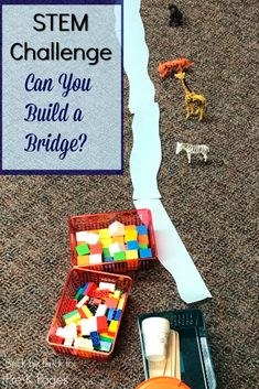 Stem Preschool, Fun Stem Activities, Build A Bridge, Pre K Pages, Preschool Science Activities, Construction Activities