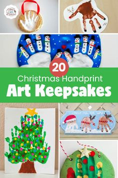 christmas handprint art keeps kids busy and fun