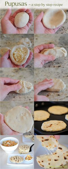 how to make pita breads with step by step pictures and instructions for making them