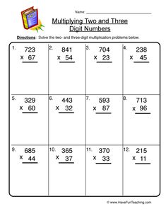 two and three digit numbers worksheet for students to practice their addition skills with