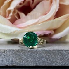 🐣. Offer Xtras! Art Deco Emerald Engagement Ring, Unique Emerald And Diamond Ring, Round Emerald May Birthstone Ring, Solid 14k Yellow Gold Ladies Ring 6227 for $615.0 #PromiseRing #ArtDeco #EngagementRing #14kGoldRing #GiftForHer #RoseGold #UniqueEmeraldRing #MayBirthstoneRing #EmeraldRing #AnniversaryRing Gold-toned Gemstones With Prong Setting For Anniversary, Emerald Gemstones With Center Stone For Anniversary, Fine Jewelry May Birthstone Diamond Ring, Fine Jewelry Diamond Ring For May Birthstone, Diamond Rings For May Birthstone, Emerald Promise Ring With Center Stone, Fine Jewelry Diamond Ring With May Birthstone, Diamond Rings With Round Stone For May Birthstone, Diamond Rings With Emerald For May Birthstone