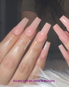 Acrylic Nails Ideas, Long Square Nails, Long Square Acrylic Nails, Ideas Nails, Acrylic Designs