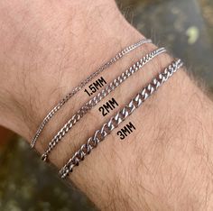 Silver Bracelets For Men For Him, Men Jewelry Aesthetic Bracelet, Male Jewelry Silver, Sliver Braslate For Men, Men Silver Bracelet Simple, Men’s Silver Bracelet, Men’s Bracelet, Bracelet For Guys