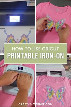 how to use cricut printable iron - ons