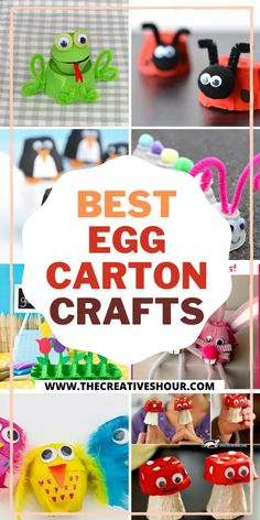 the best egg carton crafts for kids