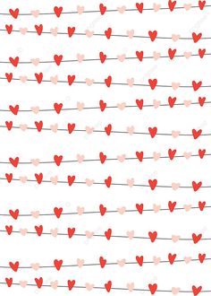 red hearts are hanging on the clothes line, love, valentines day, heart png and psd