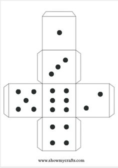 four dices are stacked on top of each other to make the shape of a tower