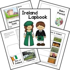 the ireland lapbook with pictures of people