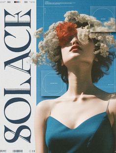 a woman with flowers in her hair is featured on the cover of an article about fashion