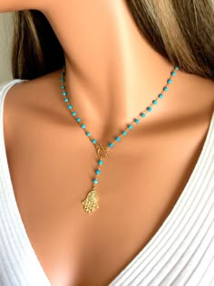 Hey, I found this really awesome Etsy listing at https://www.etsy.com/listing/189367050/gold-filled-hamsa-turquoise-gemstones Xo Necklace, Hamsa Necklace Gold, Dainty Diamond Necklace, Diy Collier, Hamsa Necklace, Friendship Necklaces, Crystal Necklace Pendant, Evil Eye Jewelry, Eye Jewelry