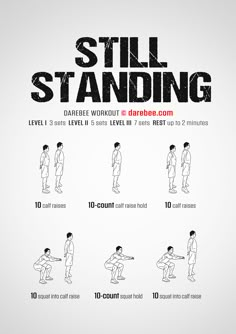 a poster with instructions for how to do a sit - standing pose in 10 easy steps