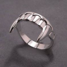 Fang Ring, Vampire Bracelet, Teeth Ring, Tooth Ring, Vampire Teeth, Rock Punk