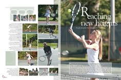 Homecoming Court Yearbook Spreads, Tennis Yearbook Spread, Senior Superlatives Yearbook Layout, Yearbook Magazine Theme, Yearbook Design Layout Templates, Year Book Design Layout Yearbook Ideas, Magazine Yearbook