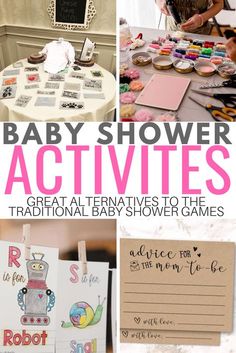 baby shower activities for the traditional baby shower game