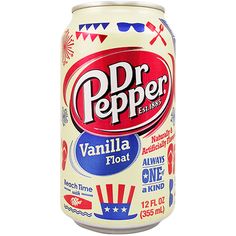 a can of dr pepper vanilla flavored soda