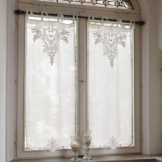 Cortinas Country, Rideaux Boho, White Lace Curtains, Yellow Curtains, No Sew Curtains, Drop Cloth Curtains, Simple Curtains, Country Curtains, Rustic Curtains