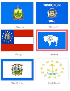 the flags of different countries are shown in this graphic style, with names and colors on them