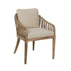 Casey Dining Chair - Pure Salt Shoppe Teak Dining Room, Rope Dining Chair, Contemporary Dining Sets, Pure Salt, Dining Room Arm Chairs, House Dining Room, Rattan Dining, Rattan Dining Chairs, Beach House Interior