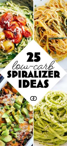 25 low carb spiralizer ideas that are so easy to make and delicious for the whole family