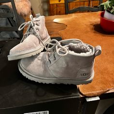 Uggs- Size 7 Like New In Great Condition Only Worn Few Times Grey Keeps Your Toes Nice And Toasty $150 Obo Shoes Uggs, Grey Uggs, Womens Uggs, Ugg Shoes, Like New, Size 7, Women Shoes, Grey, Women Shopping