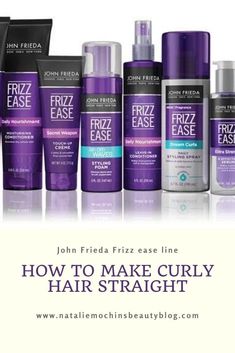 This blog post is all about the John Frieda Frizz Ease line. I discovered the frizz ease line a couple of years ago and was my best kept secret ..... Make Curly Hair, Curly Hair Straight, John Frieda Frizz Ease, John Frieda, Beyond Beauty, Clarifying Shampoo, Hair Straight, Best Kept Secret, Fitness Blog