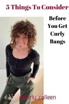 Damaged Curly Hair, Curly Hair Fringe, Wavy Bangs, Bangs For Round Face, Medium Curly, Corte De Cabelo Masculino