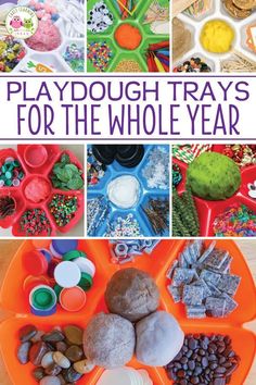 playdough trays for the whole year