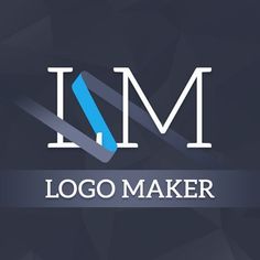 the logo maker is designed to look like it has an arrow on top of it