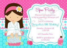 a birthday party with a girl in a bathrobe