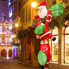 Christmas Blow Up, Inflatable Christmas Decorations Outdoor, Christmas Garden Decorations, Inflatable Santa, Inflatable Decorations, Christmas Inflatables, Led Christmas Lights, Outdoor Holidays, Christmas Garden