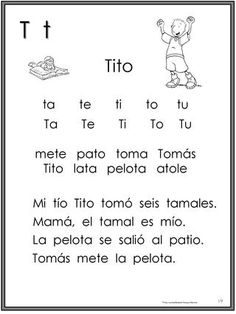 a spanish language book with an image of a child